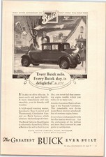 Vintage 1927 Buick Valve In Head Engine Auto Automobile Car 20s Print Ad