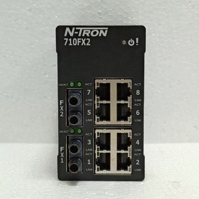 N-TRON 710FX2-ST Managed Industrielle Ethernet Schalter 8 RJ45 2 St Faser Ports