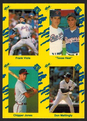 1990 Classic Update Yellow FRANK VIOLA-NOLAN RYAN-CHIPPER JONES RC-DON MATTINGLY