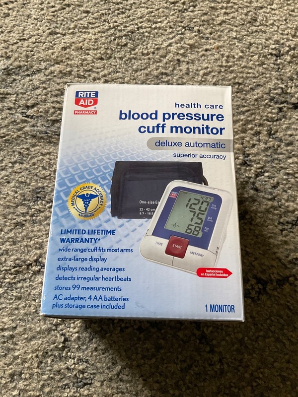 Rite Aud Health Care Blood Pressure cuff Monitor new in box