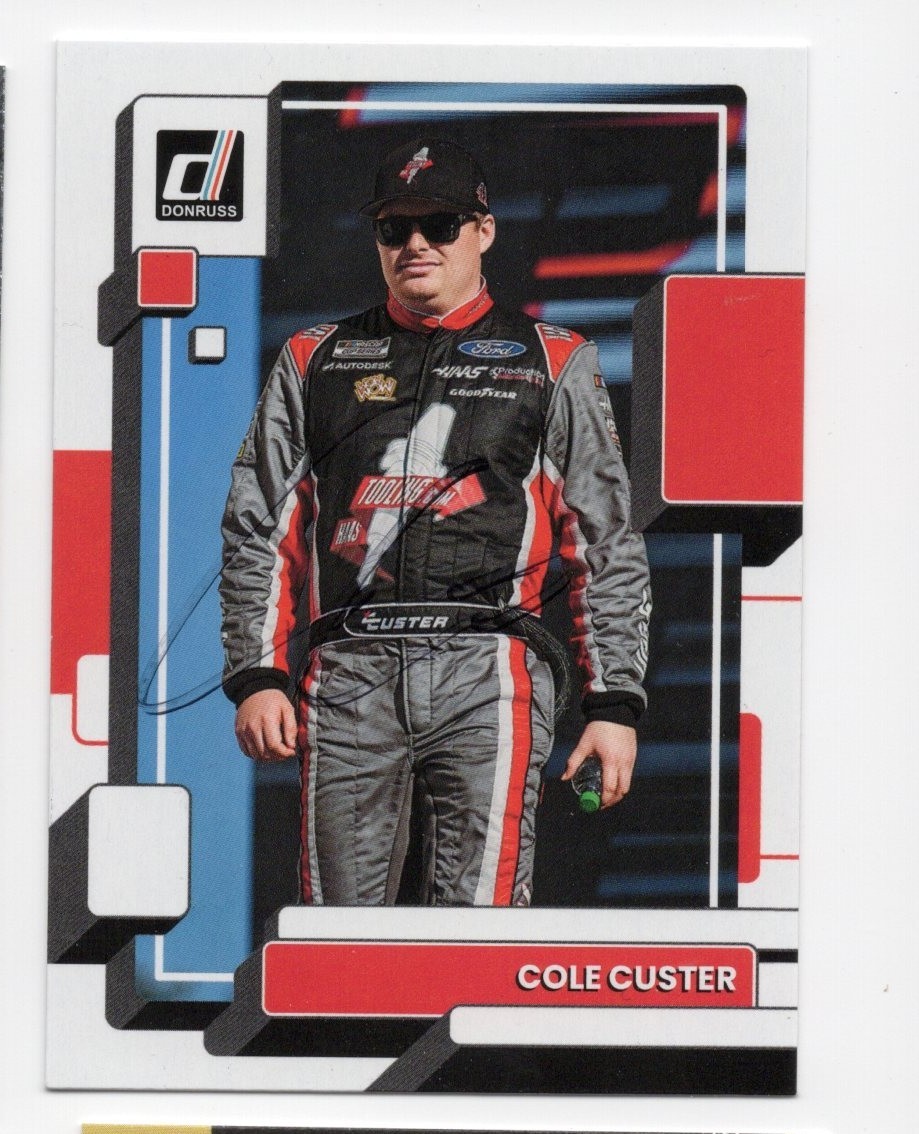 2023 Donruss Cole Custer #64 NASCAR Signed Autographed Card