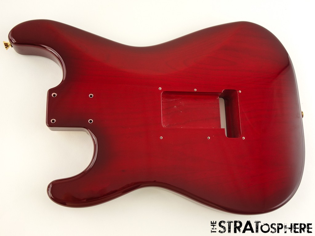 Fender Richie Kotzen Strat BODY Ash Flame Maple Top Red Burst! | eBay