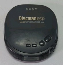 Vintage Sony Discman D-245 ESP Mega Bass Compact Portable CD Player FOR PARTS.