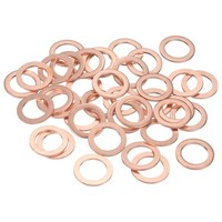 52 StüCk Kupfer-Unterlegscheiben, 15X22X1,5Mm FüR Dichtringe