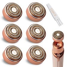 6Pack Facial Rose Gold Gen 2 Heads for Flawless Hair Remover Generation 2, 18...