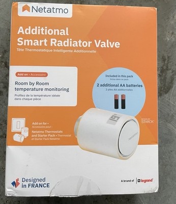 Netatmo Tête Thermostatique Connectée et Intelligente - Contrôle à Distance