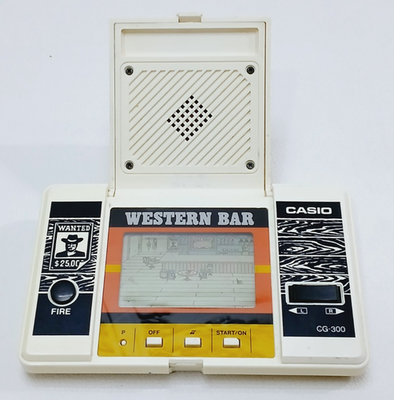 Vintage Casio Western Bar CG-300 Retro handheld game - For Parts