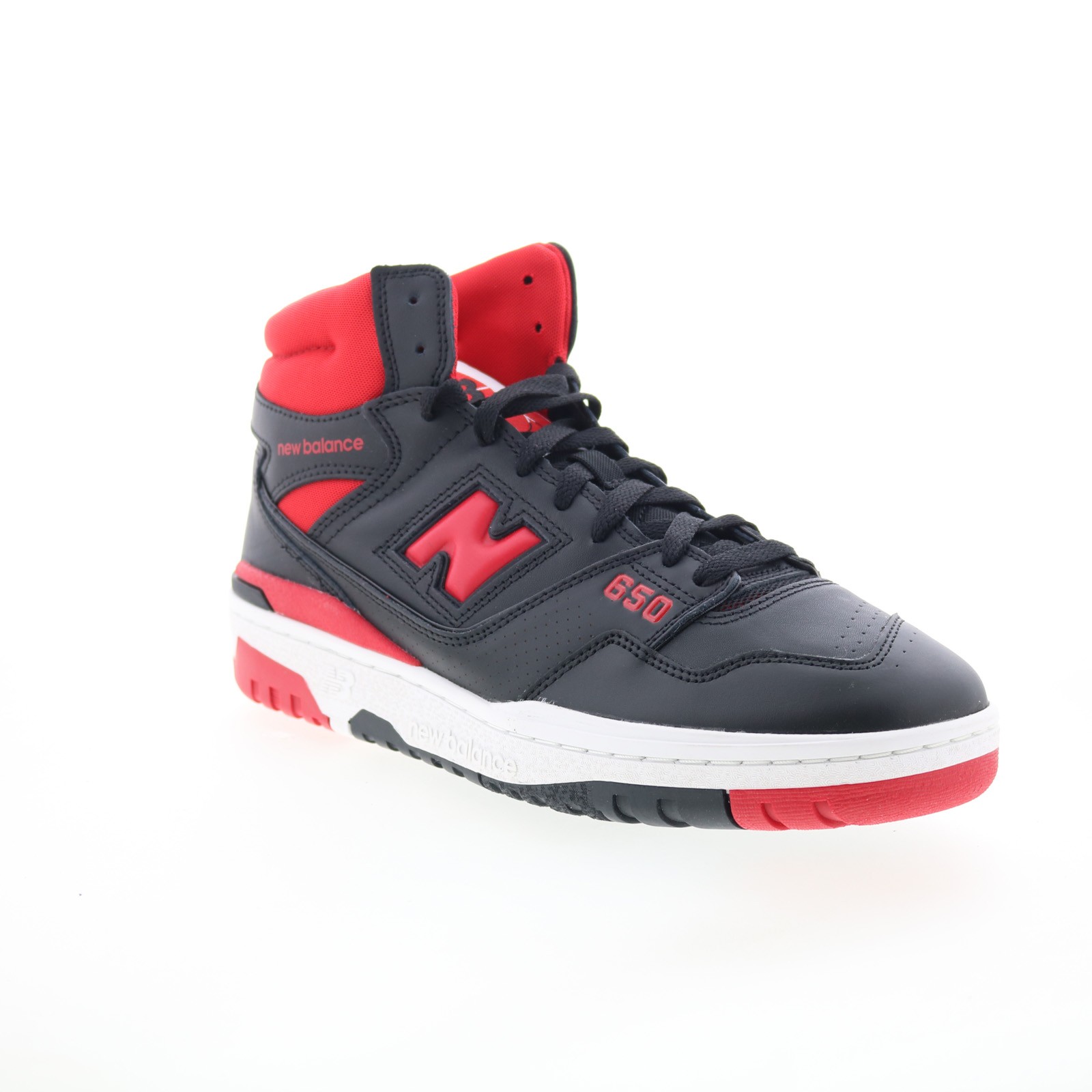 New Balance 650R BB650RBR Mens Black Leather Lifestyle Sneakers Shoes thumbnail 2