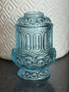 Weishar Glass Moon & Star Glass Mini Courting Lamp BAHAMA SUNSET glows pink