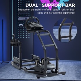 Supllueer Racing Simulator Cockpit Wheel Stand Fit For Thrustmaster Logitech G29