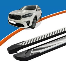 Trittbretter passend für Schweller Kia Sorento ab Baujahr 2015-2020 LINE Silber 