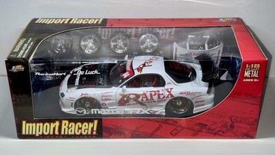 Jada Toys 1:18 Mazda RX-7 Import Racer JDM Tuning 2005 Drift Car APEXi USA NEU