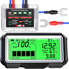 BM200 PRO 12V Car Battery Monitor, 433Mhz Wireless Transmission Battery Tester w