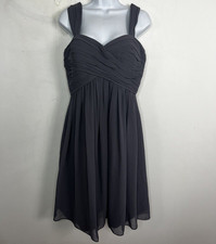 Bill Levkoff Dress sz 10 Gray Fit  Flare Dark Romantic Bridesmaid Core SAMPLE