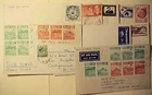 AUSTRALIA FDC 1951 / 1955 7 DIFF SYDNEY 110 , 147 , 130 X 3 ,138 CLARENCE ST