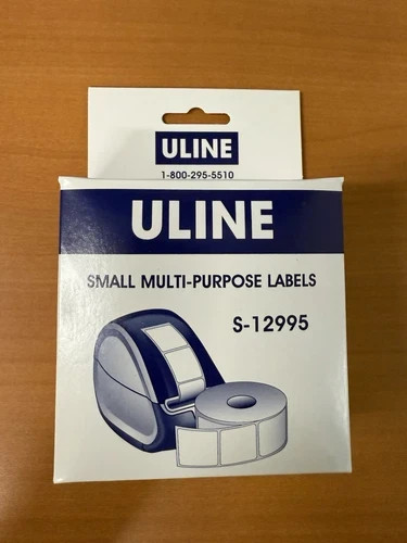 Uline 1 X 1” Small Multi-Purpose Thermal Labels S-12995-For Dymo Printer  qty 1
