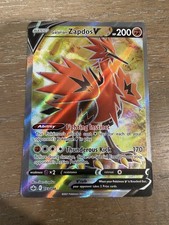 Pokémon Galarian Zapdos V 173/198 Chilling Reign Full Art Ultra Rare Holo on eBay