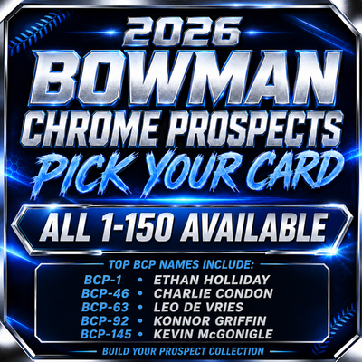 #ad #ad 2026 Bowman Chrome Prospects BCP 1 150 Pick Your Card Complete List $1.25