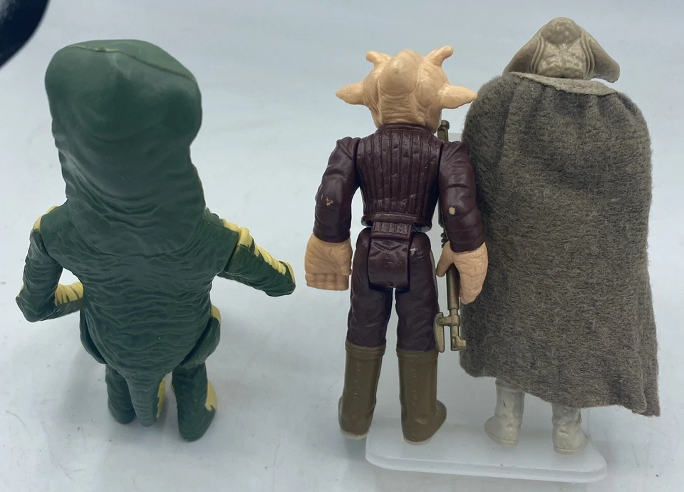 Vintage 1977-1980s Star Wars Lot of 3 Figs- Amanaman Squidface, Ree-Yees Last 17 - Image 2 of 4