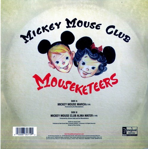 THE MOUSEKETEERS "MICKEY MOUSE CLUB" ep 10" picture disc unplayed - Imagen 2 de 4