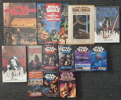 Lot of 13 Star Wars New Jedi Order Young Jedi Knights Dark Forces Hard Paperback