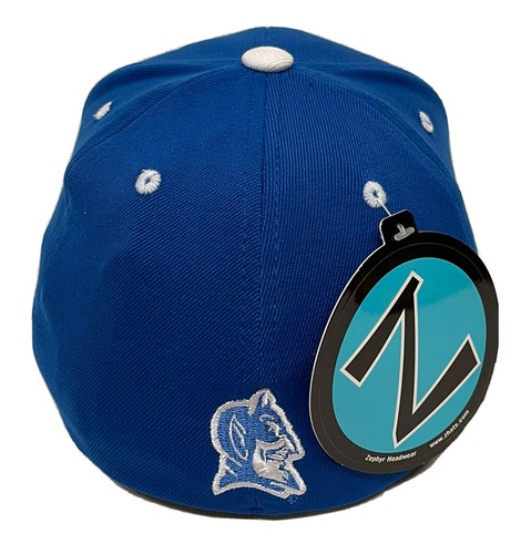 Zephyr NCAA Duke Blue Devils “ZH" Curved Bill Stretch Fit Hat BRAND NWT - Picture 3 of 6