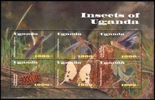 UGANDA 1776 - Insects of Uganda "Souvenir Sheet" (pb63918)