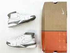 2006 Vintage Niños Nike Zoom Kobe 1 PS Blanco Gris Dorado Talla 1Y Zapatos