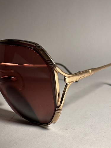 Vintage Berdel Sferoflex Gold Toned Aviator Frames ONLY - Picture 5 of 8