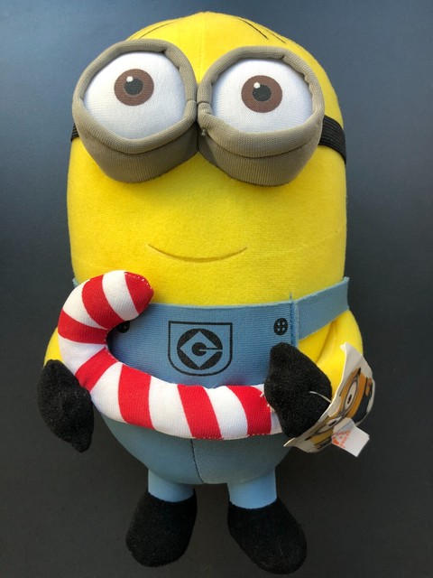 10" Two Eye MINION Plush & Candy Cane Universal Pictures Holiday Despicable Me 10" Two Eye MINION Plush & Candy Cane Universal Pictures Holiday Despicable Me