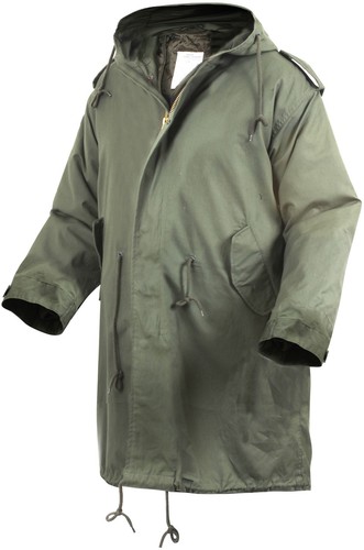 Military M-51 Fishtail Parka Hooded Army Field Winter Jacket Long Tail Trench - Picture 5 of 7