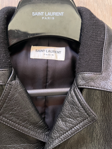 Saint Laurent Paris FW14 Leather Trapper Jacket - Sz46 - Picture 2 of 11