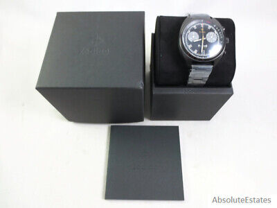 NEW Zodiac Grandrallly Quartz Black Stainless Steel Mens NEW Zodiac Grandrallly Quartz Black Stainless Steel Mens