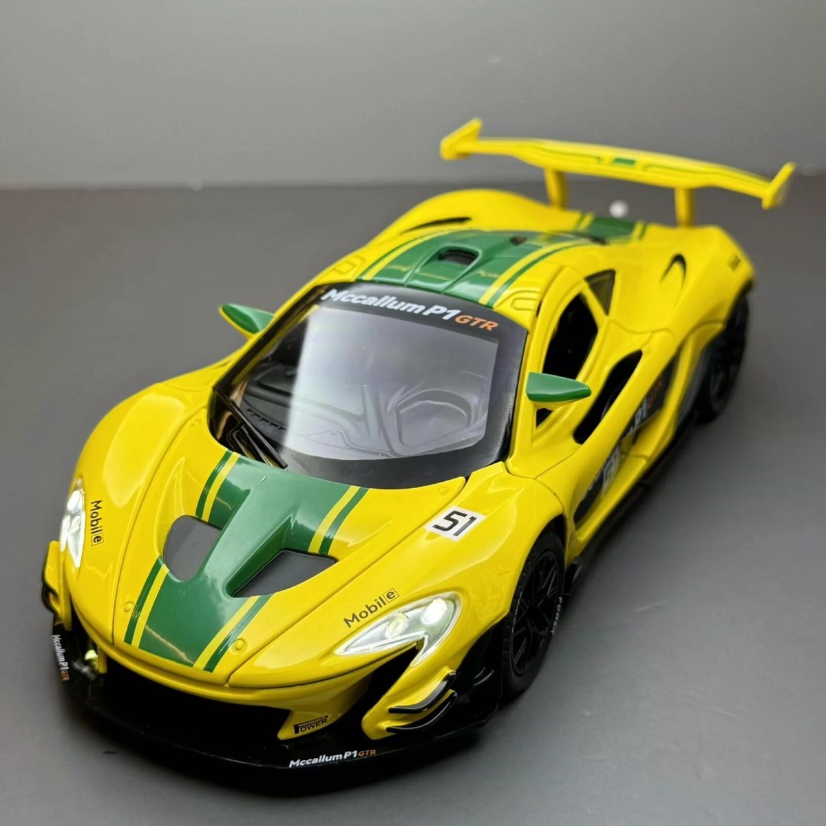ミニッツ ASC McLaren P1 GTR (Yellow/Green) Kyosho A.S.C. McLaren P1 GTR Silver Yellow Green Version