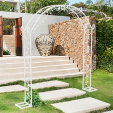 Extra Sturdy Metal Arbor Wedding Arch Garden Trellis Pergola Stand Backdrop Deco