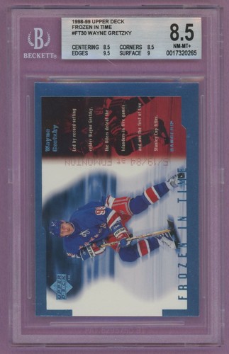 1998 98-99 UPPER DECK FROZEN IN TIME RANGERS WAYNE GRETZKY #FT30 BGS 8.5 NM-MT+