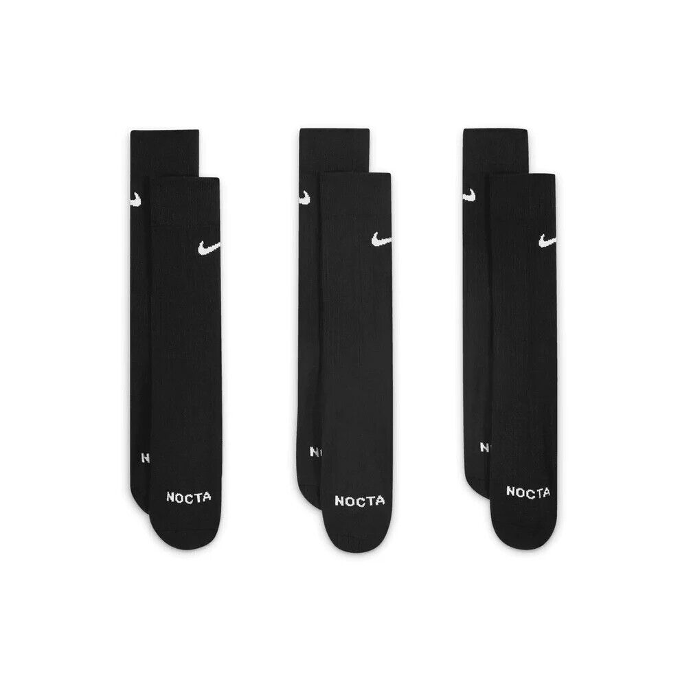 Nike x NOCTA Crew Socks 3 Pairs Pack Black White Limited Nike x NOCTA Crew Socks 3 Pairs Pack Black White Limited