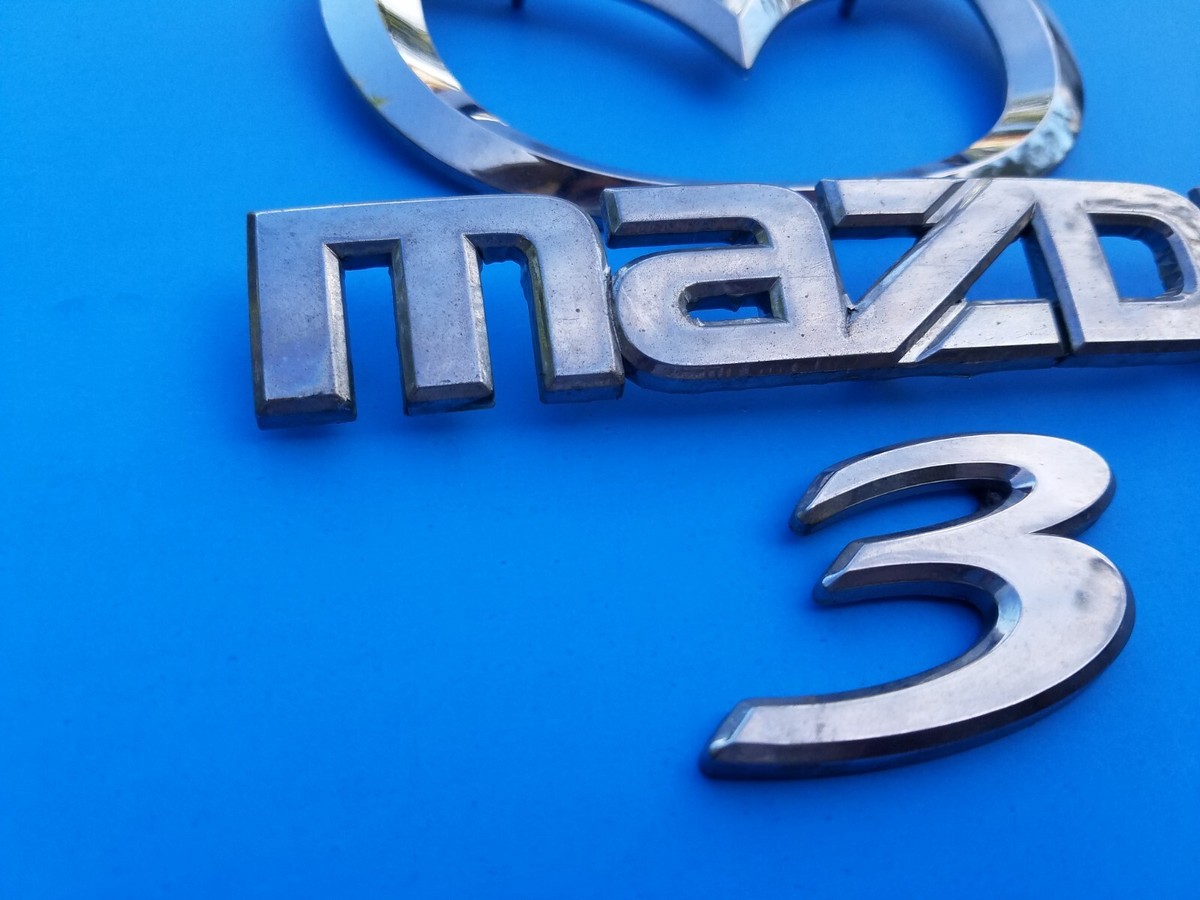 04 05 06 07 08 09 MAZDA 3 MAZDA3 SEDAN REAR EMBLEM BADGE SYMBOL