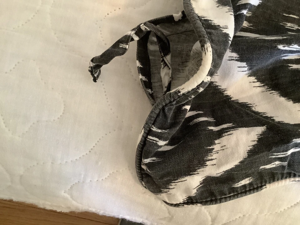 Funda nórdica edredón cama y farsa algodón blanco y negro talla completa Nate Berkus Target Foto 4 de 4