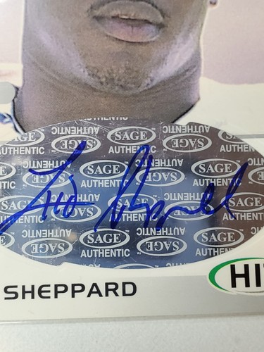 Lito Sheppard 2002 SAGE Hit Autograph Silver #H23 Rookie Auto RC - Picture 2 of 3