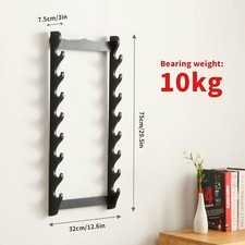 8 Tier Sword Holder Wall Mount Display Katana Stand Flute Rack