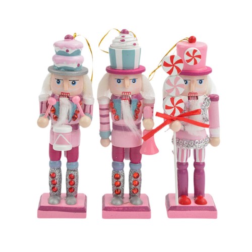 3Pcs Wooden Nutcracker Traditional Christmas Decoration Party Favor - Picture 4 of 7