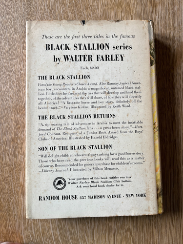 The Black Stallion and Satan Walter Farley - 1949 First Edition First Print - Picture 7 of 7