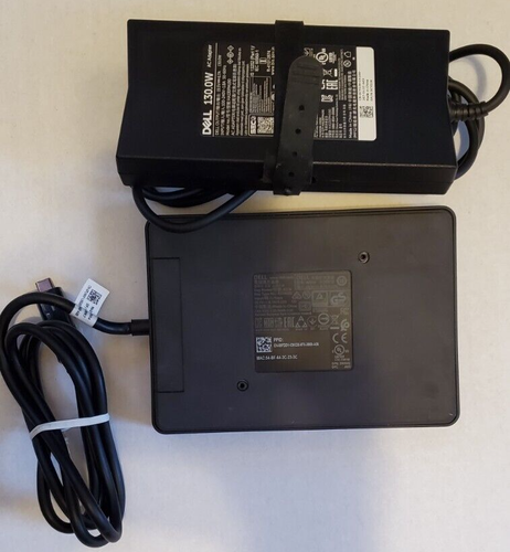 Dell WD15 K17A USB-C Docking Station USB 3.0 w 130W AC Adapter 5FDDV