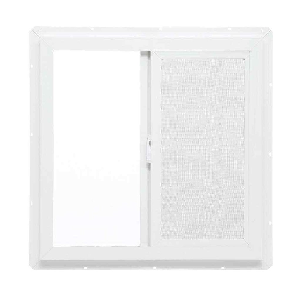 Utility Lefthand Single Slider Vinyl Window Dual Pane Insulated Glass