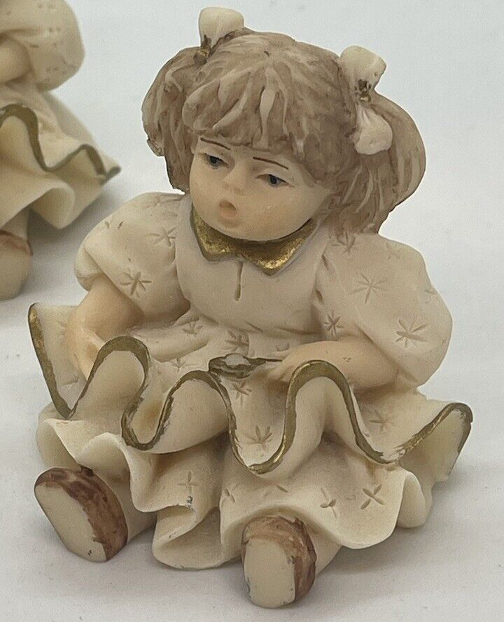 イタリア　ヴィヴィアン C 限定版ヴィンテージ磁器ピエロ像 3体セット Victorian Vivian C. By Valentino Lot Of 3 Hand Carved Made