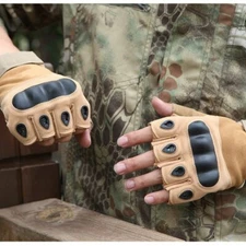 FARAMIGO Outdoor Tactical Gloves Airsoft Sport Gloves Half Finger Type Military