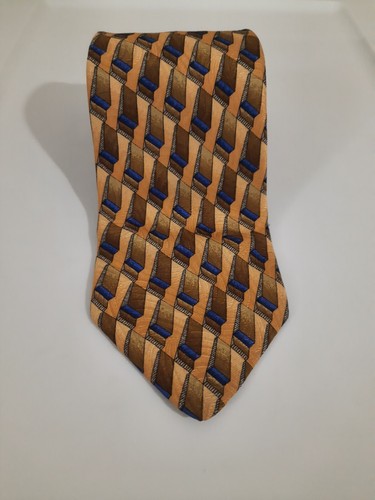 Robert Talbott Studio Herren 100 % Seide Krawatte Krawatte 58 x 4 breit orange blau USA neuwertig - Bild 4 von 12