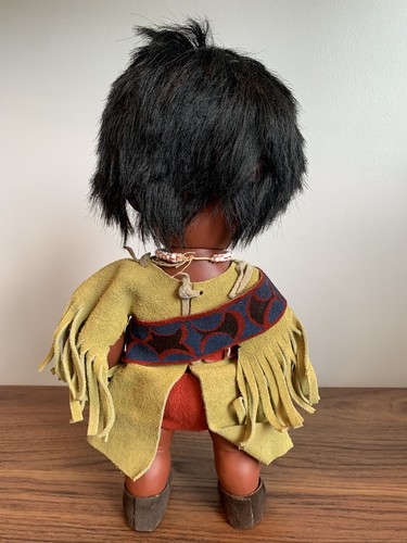 Vintage Regal Canada Native American Doll 12" Leather Clothes - Picture 3 of 5