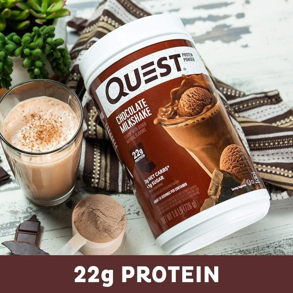 Quest Nutrition Chocolate Milkshake Protein Powder, Low Carb, Gluten Free Pack-1 - Image 3 of 4